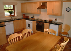 Self Catering Accommodation in Boat Cottage offers a spacious kitchen and Dining area with views over Strangford Lough and Ballymorran Bay